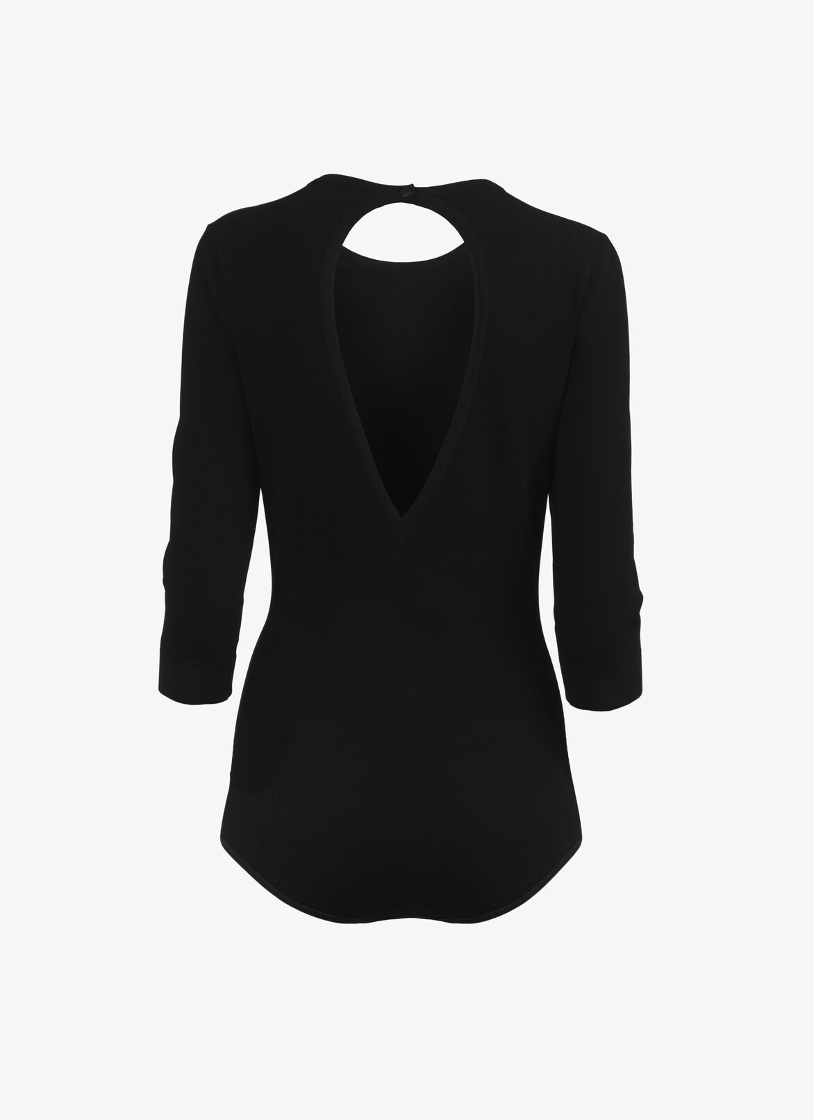 Exposed-Back Bodysuit ALAÏA BLACK EXPOSED-BACK BODYSUIT